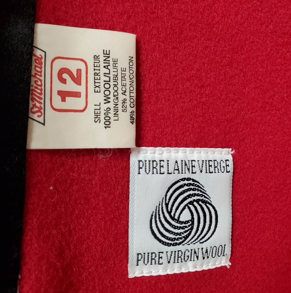 Marks & Spencer Bold Red Pea Coat LIKE NEW - Picture 9 of 13